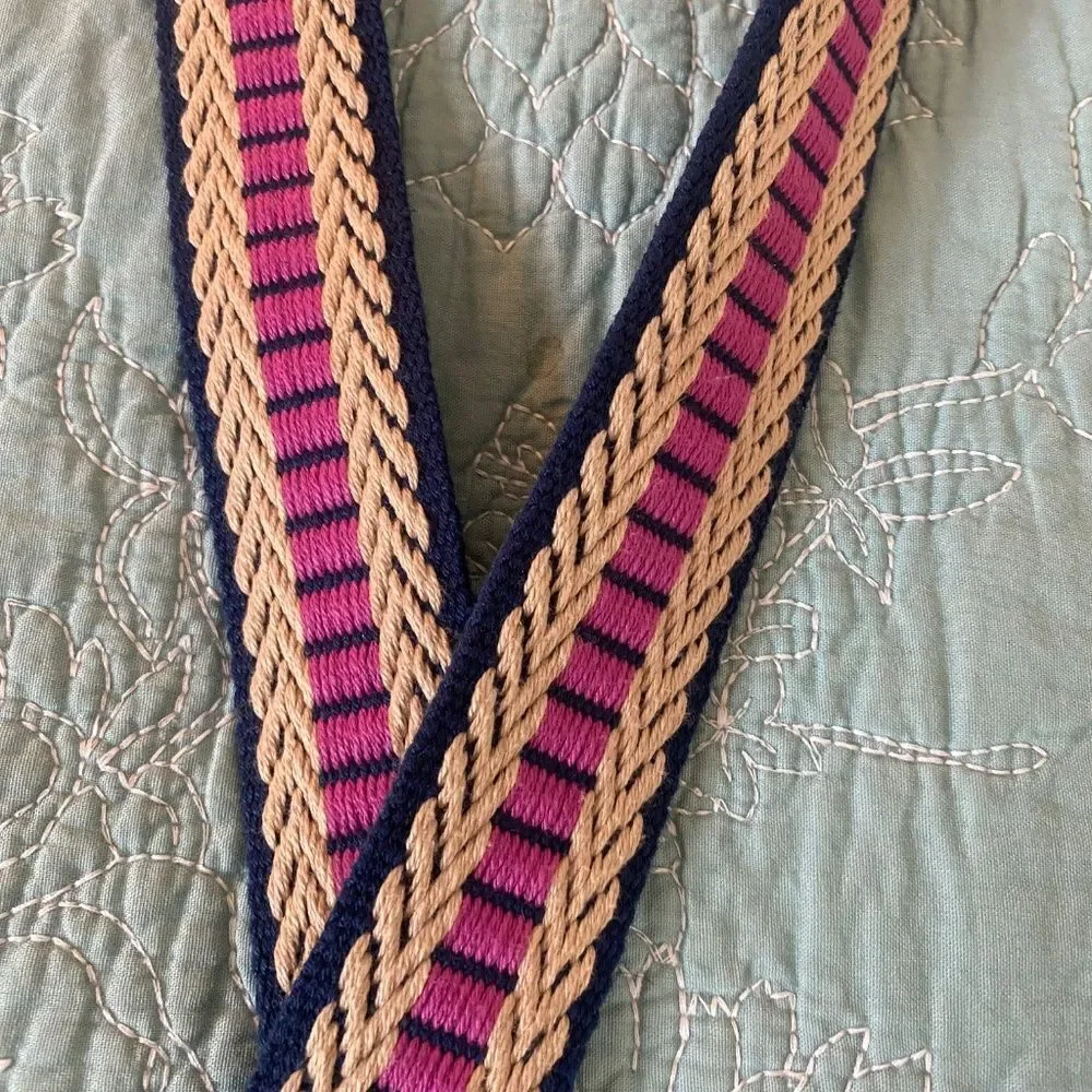 Relic Fossle woven multi colored belt retro M-L